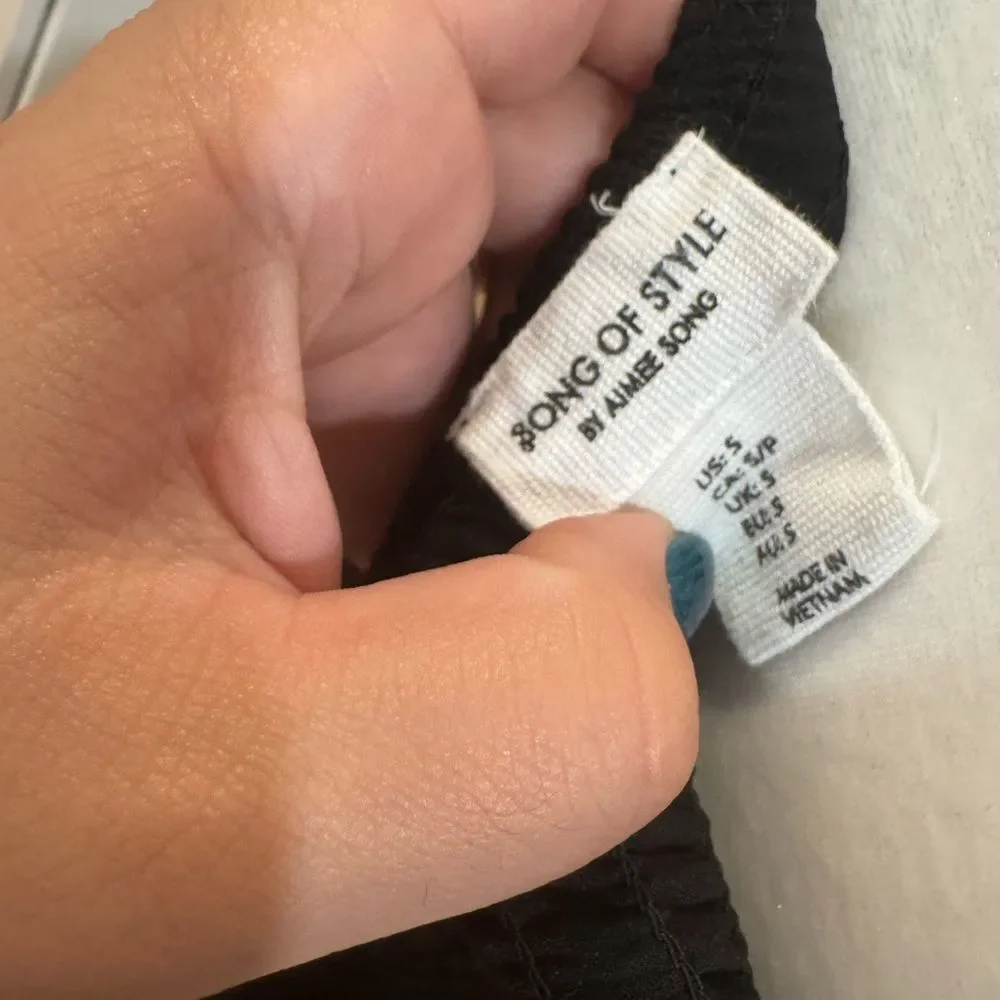 Song of Style by Aimee Song Black Strapless Mini Dress – Size Small - Picture 3 of 3